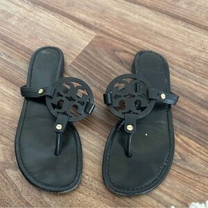 Tory Burch Black Leather Women's Sandals